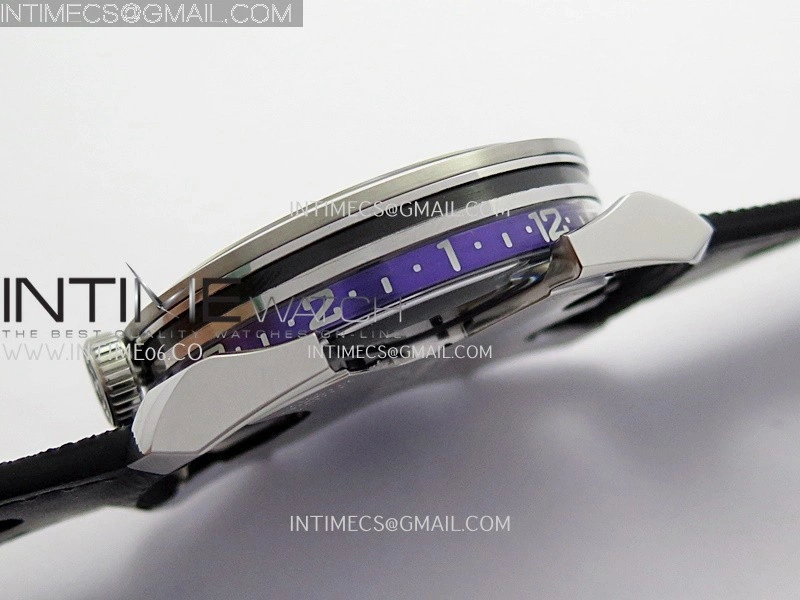 MB&F M.A.D.1.Purple SS K1F 1:1 Best Edition on Black Leather Strap Miyota 821A